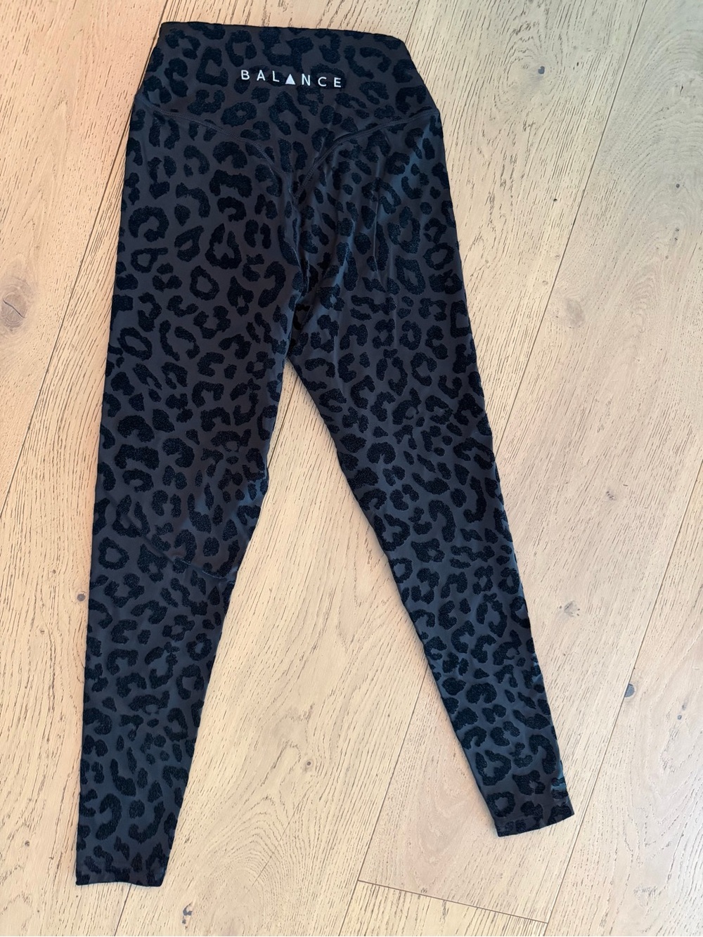 Balance Athletica Black Leopard-Print Leggings